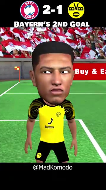 过了一个世纪外网动画恶搞拜仁对阵多特的第二个进球